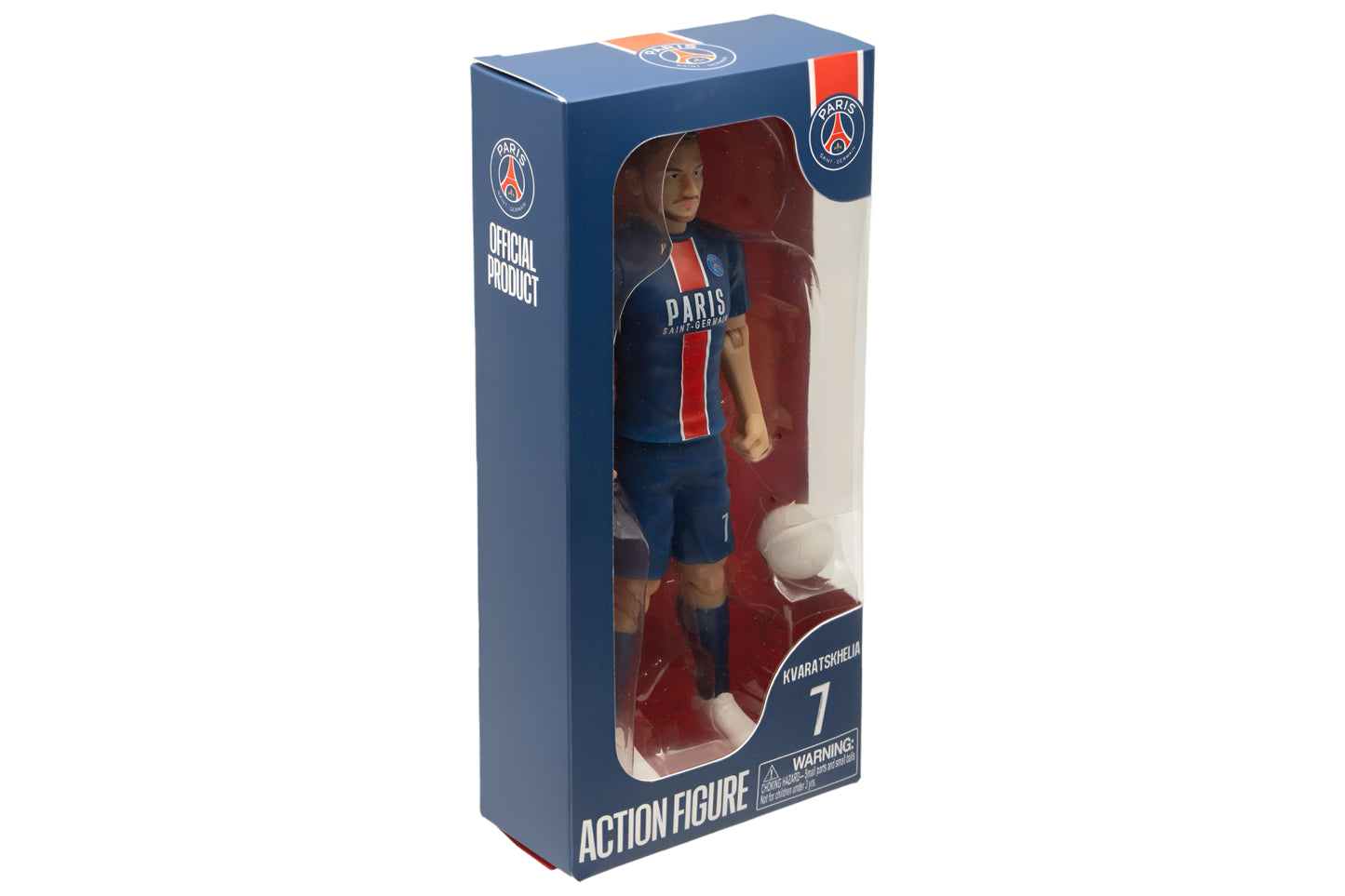 Banbo Toys SOCKERS Paris Saint-Germain Khvicha Kvaratskhelia 8" Collectible Soccer Action Figure