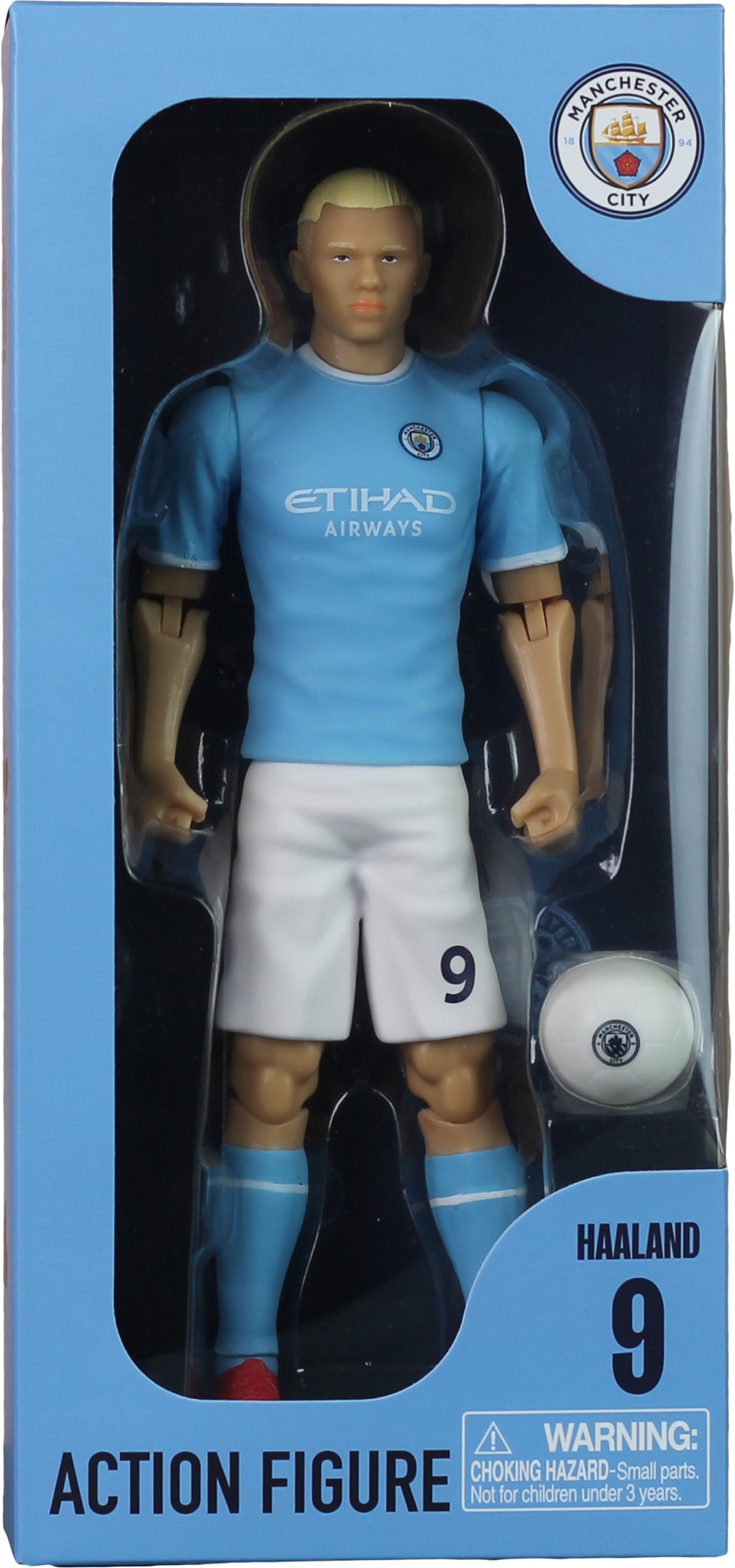Banbo Toys SOCKERS Manchester City F.C. Erling Haaland 8" Collectible Soccer Action Figure