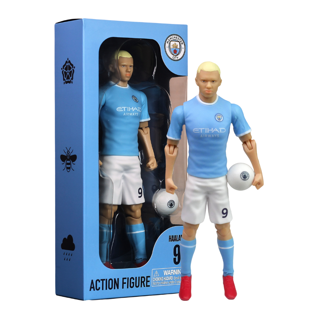 Banbo Toys SOCKERS Manchester City F.C. Erling Haaland 8" Collectible Soccer Action Figure
