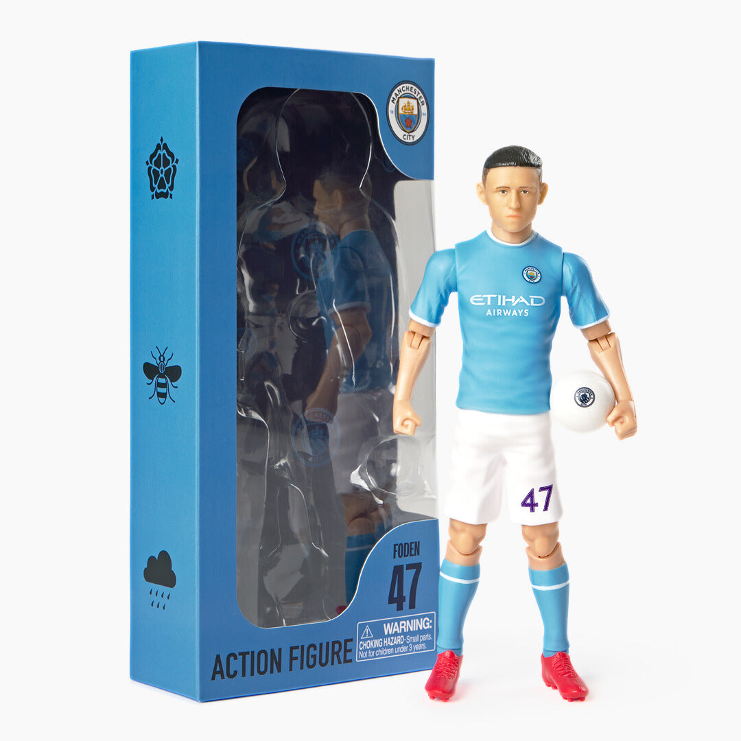 Banbo Toys SOCKERS Manchester City F.C. Phil Foden 8" Collectible Soccer Action Figure