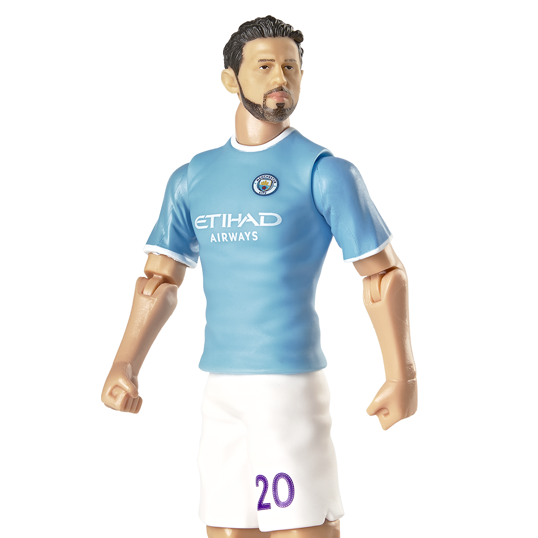 Banbo Toys SOCKERS Manchester City F.C. Bernardo Silva 8" Collectible Soccer Action Figure