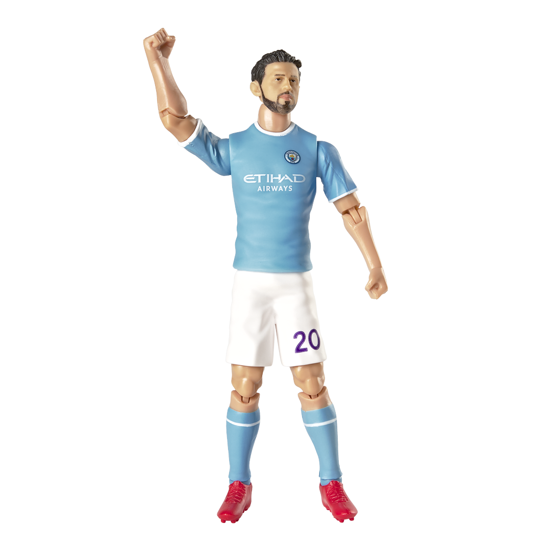Banbo Toys SOCKERS Manchester City F.C. Bernardo Silva 8" Collectible Soccer Action Figure