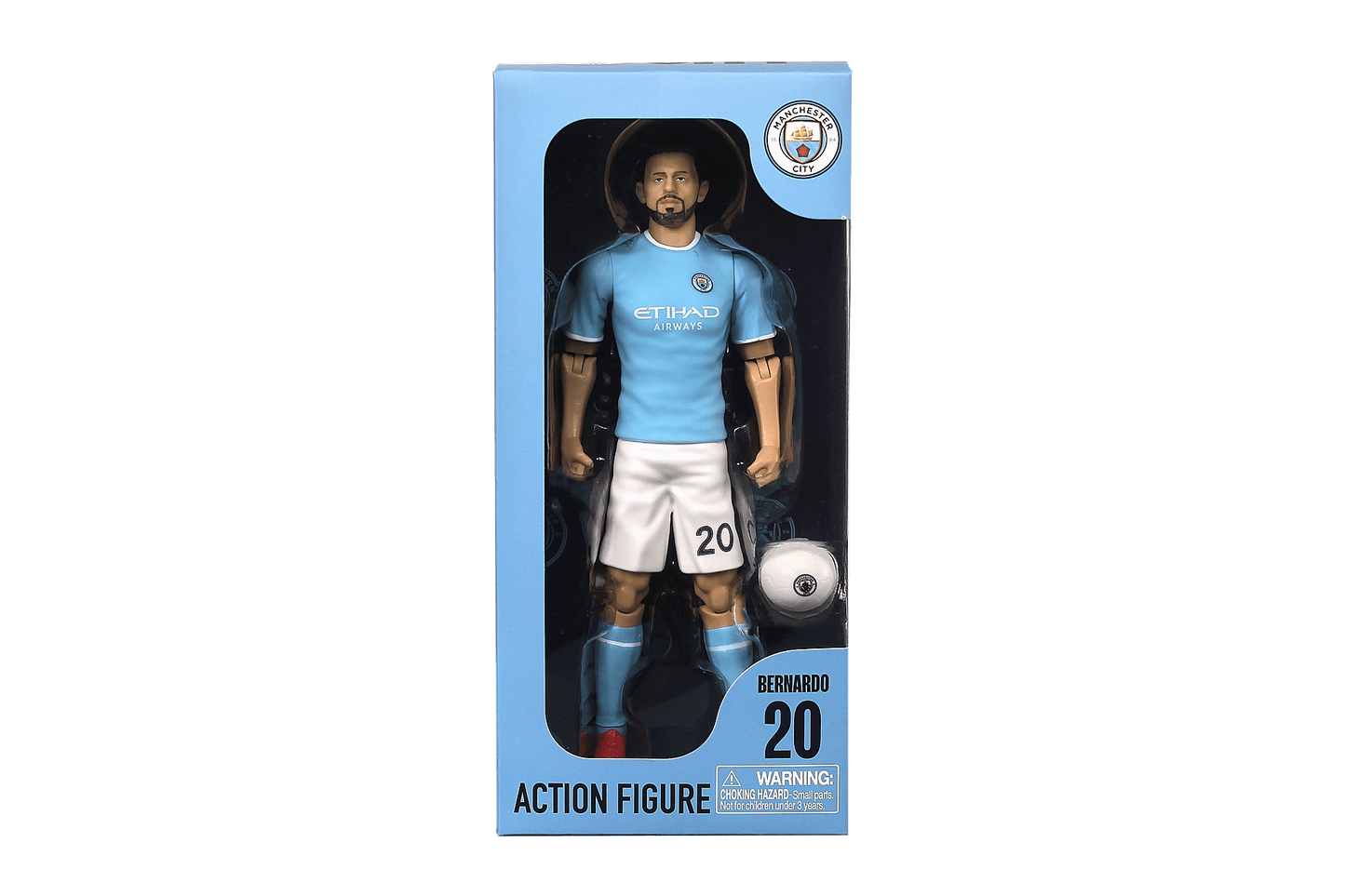 Banbo Toys SOCKERS Manchester City F.C. Bernardo Silva 8" Collectible Soccer Action Figure