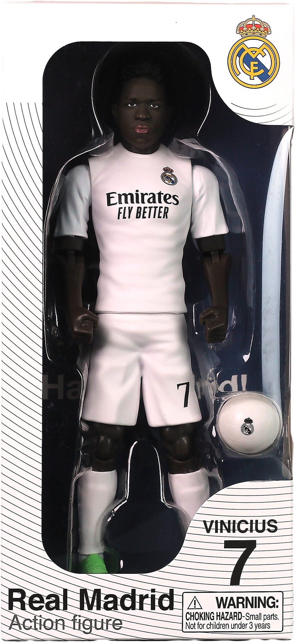 Banbo Toys SOCKERS Real Madrid CF Vinicius Junior 8" Collectible Soccer Action Figure