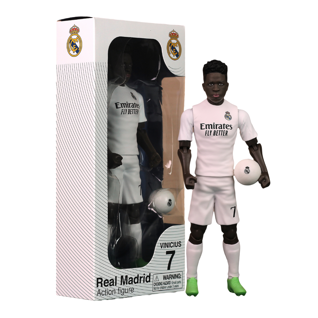 Banbo Toys SOCKERS Real Madrid CF Vinicius Junior 8" Collectible Soccer Action Figure