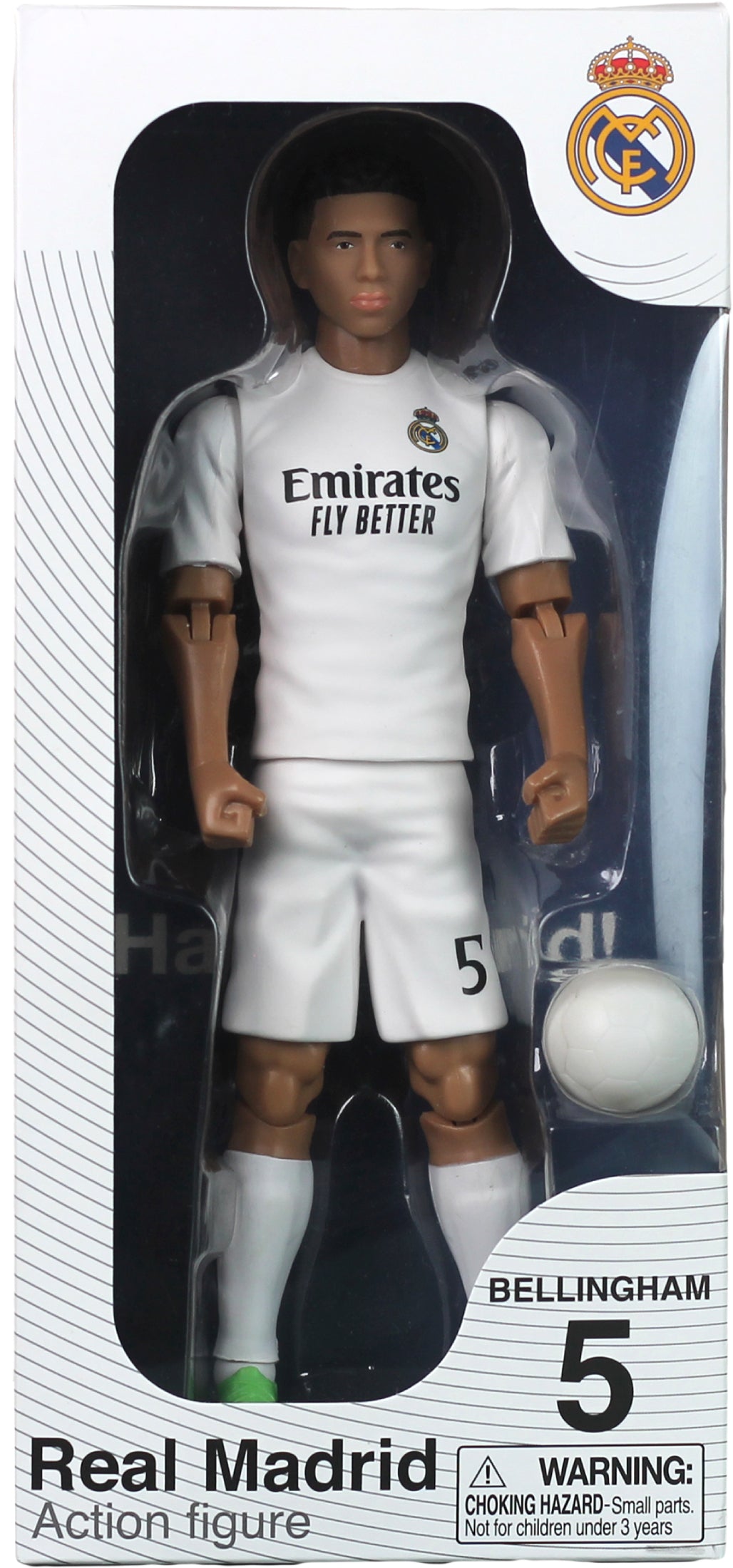 Banbo Toys SOCKERS Real Madrid CF Jude Bellingham 8" Collectible Soccer Action Figure