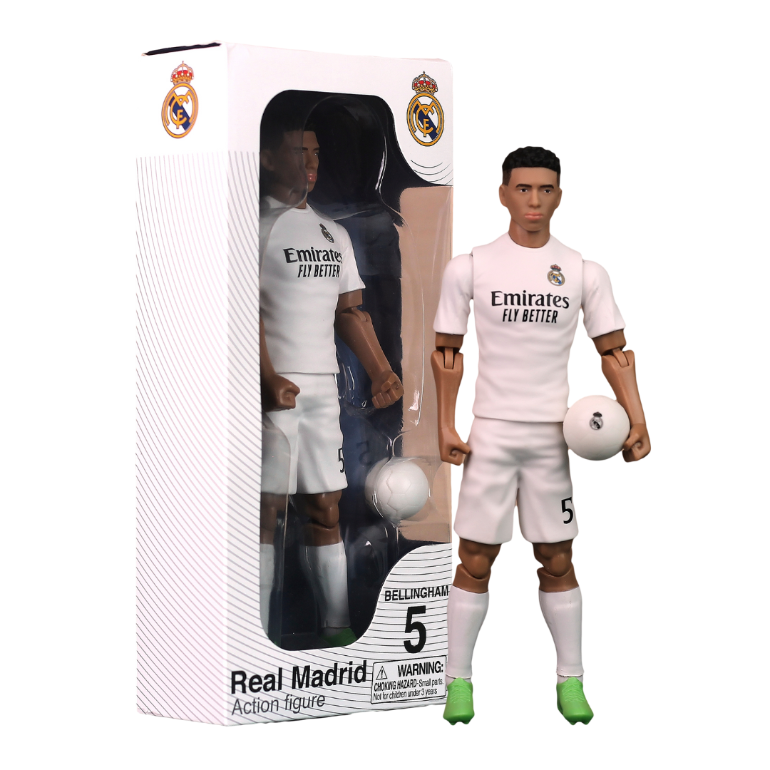 Banbo Toys SOCKERS Real Madrid CF Jude Bellingham 8" Collectible Soccer Action Figure