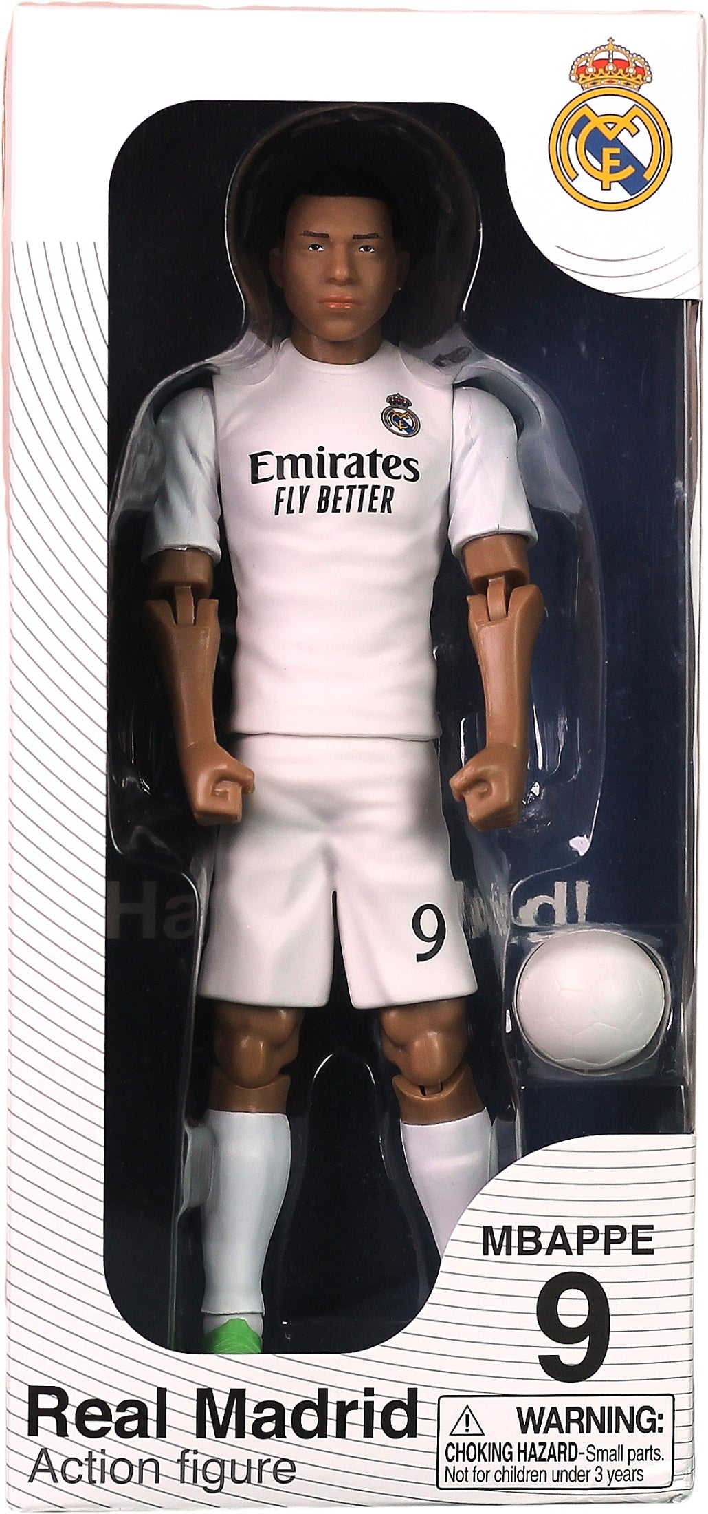 Banbo Toys SOCKERS Real Madrid CF Kylian Mbappe 8" Collectible Soccer Action Figure
