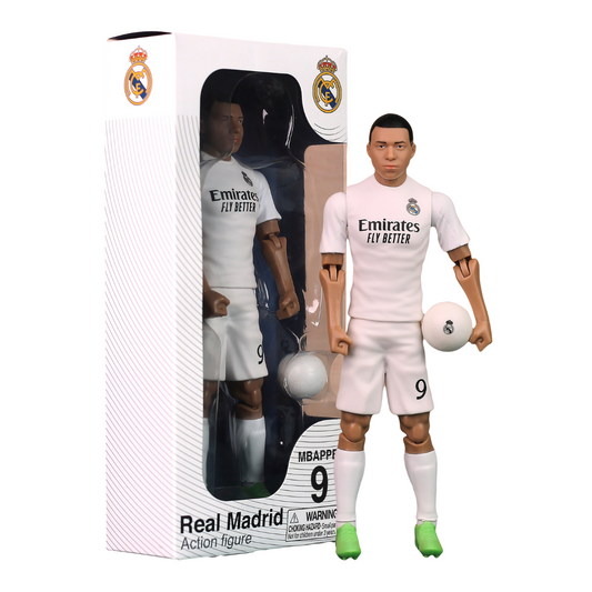 Banbo Toys SOCKERS Real Madrid CF Kylian Mbappe 8" Collectible Soccer Action Figure