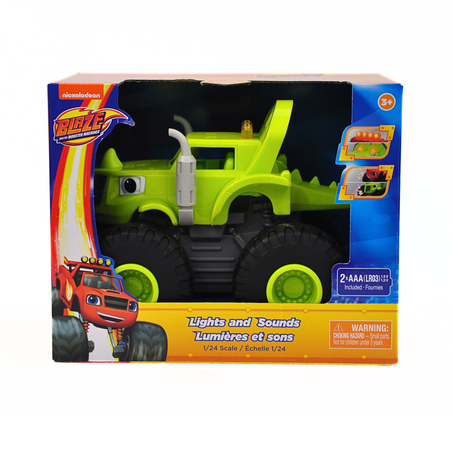 Legend Toys Blaze and the Monster Machines 1:24 Free-Wheels Lights and Sounds Vehicle 2-Pack