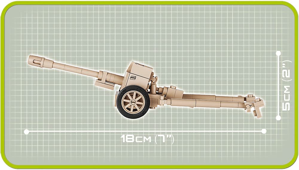 COBI Historical Collection World War II 7.5 cm PaK 40 German Anti-Tank Gun