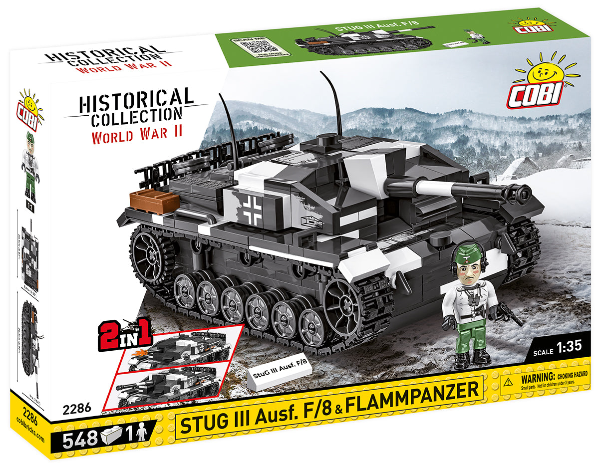 COBI Historical Collection WWII STUG III Ausf. F/8 & Flammpanzer (2-in-1)
