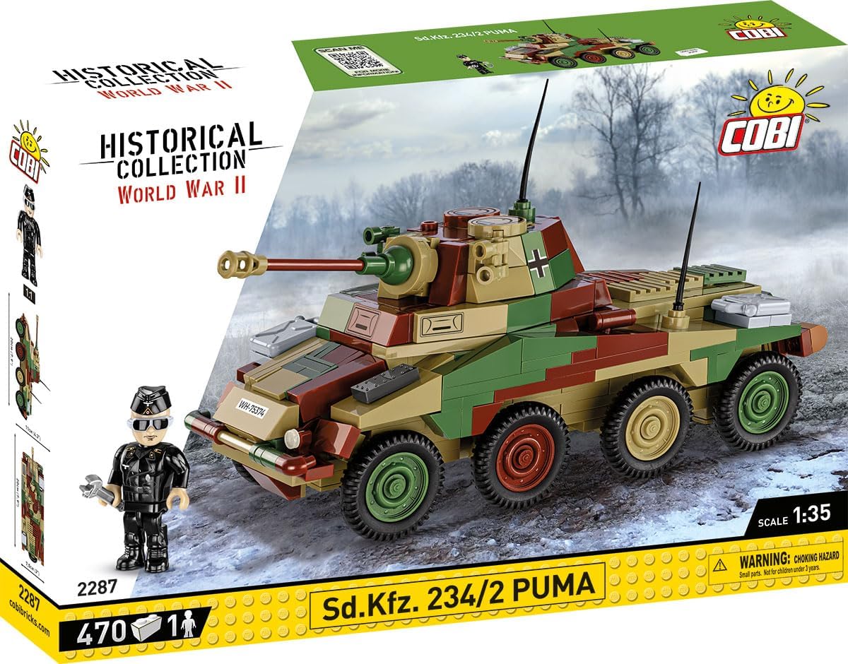 COBI Historical Collection WWII Sd.Kfz 234/2 PUMA Vehicle