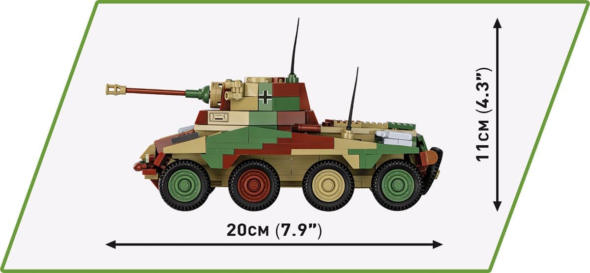 COBI Historical Collection WWII Sd.Kfz 234/2 PUMA Vehicle