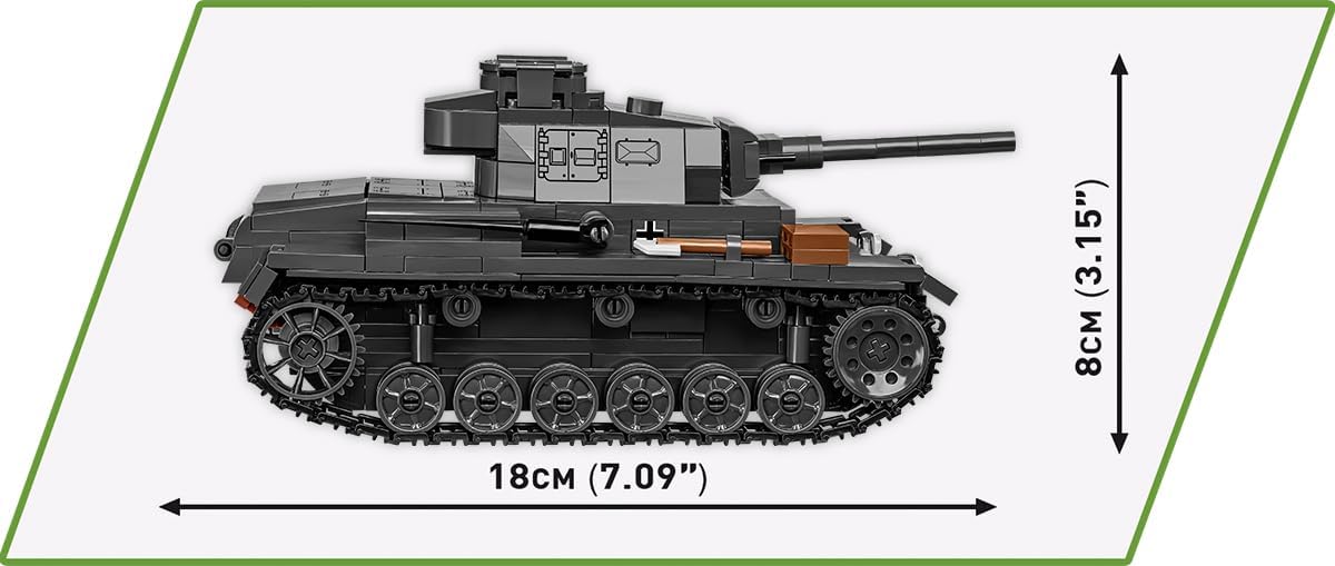COBI Historical Collection WWII Panzer III Ausf. J Tank