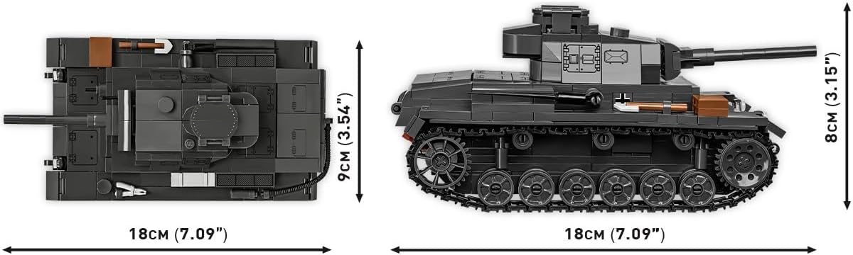 COBI Historical Collection WWII Panzer III Ausf. J Tank