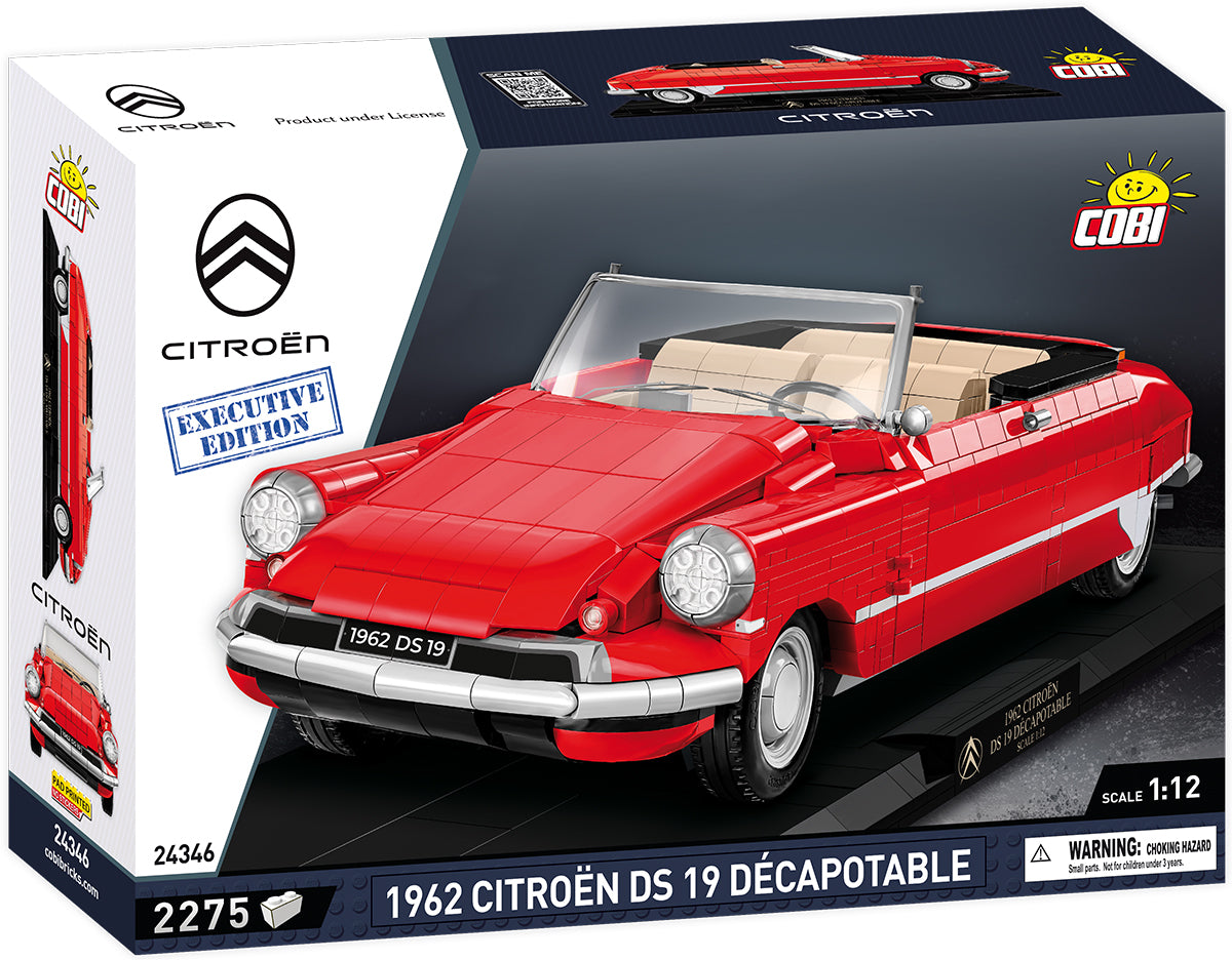 COBI Cars 1:12 Scale 1962 Citroën DS 19 Decapotable EXECUTIVE EDITION