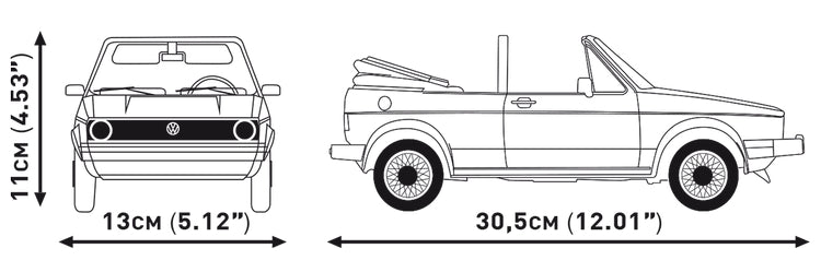 COBI Volkswagen Golf Cabriolet (1979-1993) Vehicle