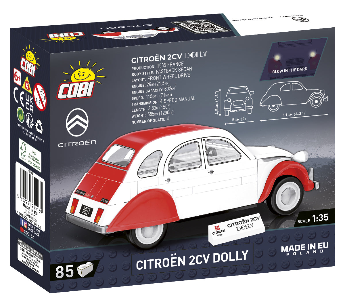 COBI Citroen 2CV Dolly Vehicle