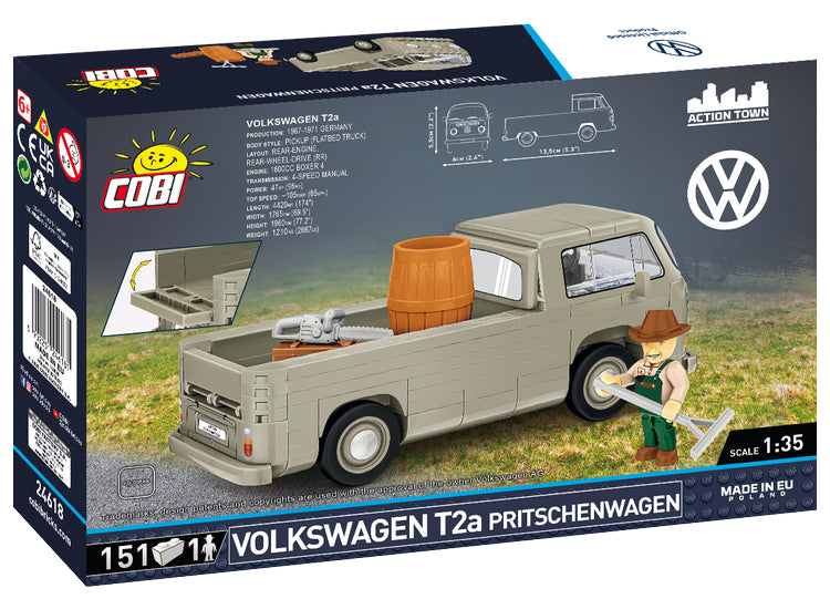 COBI Action Town Volkswagen T2A PRITSCHENWAGEN Vehicle