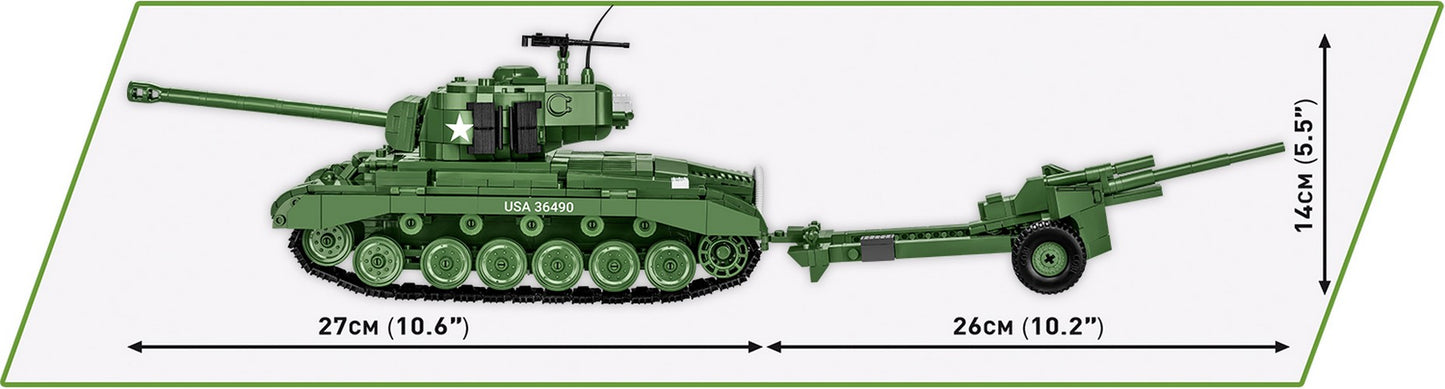 COBI Historical Collection WWII M26 Pershing & 3-Inch M5 EXECUTIVE EDITION