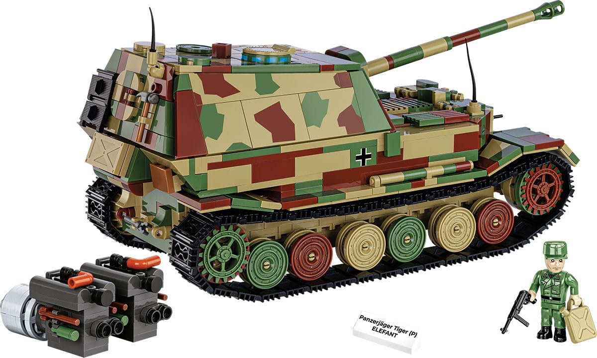 COBI Historical Collection WWII Panzerjager Tiger (P) Elefant Tank
