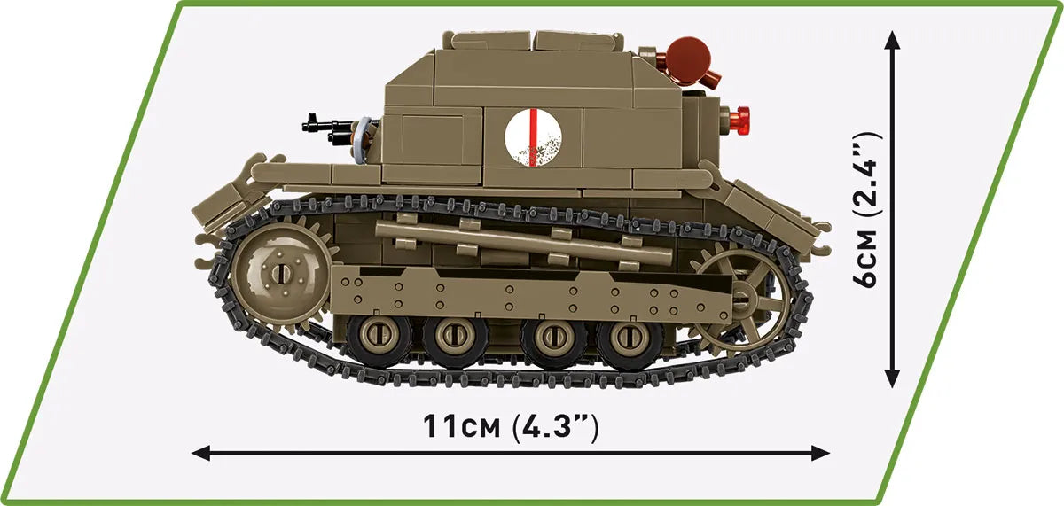 COBI Historical Collection WWII Tankette TK-3 /LE. PZKPFW TK(P) Tank