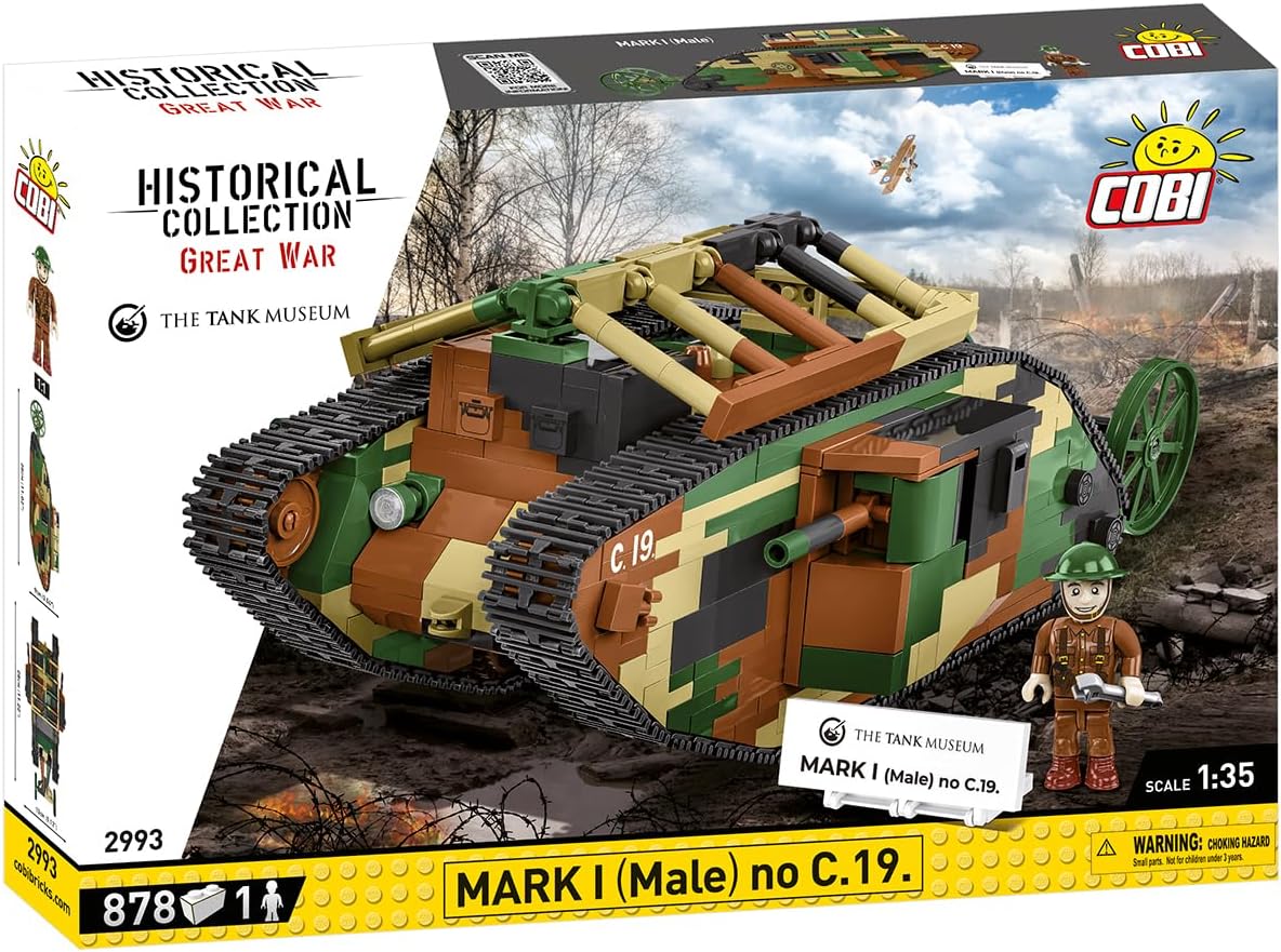 COBI Historical Collection Great War THE TANK MUSEUM MARK I (Male) No. C.19.