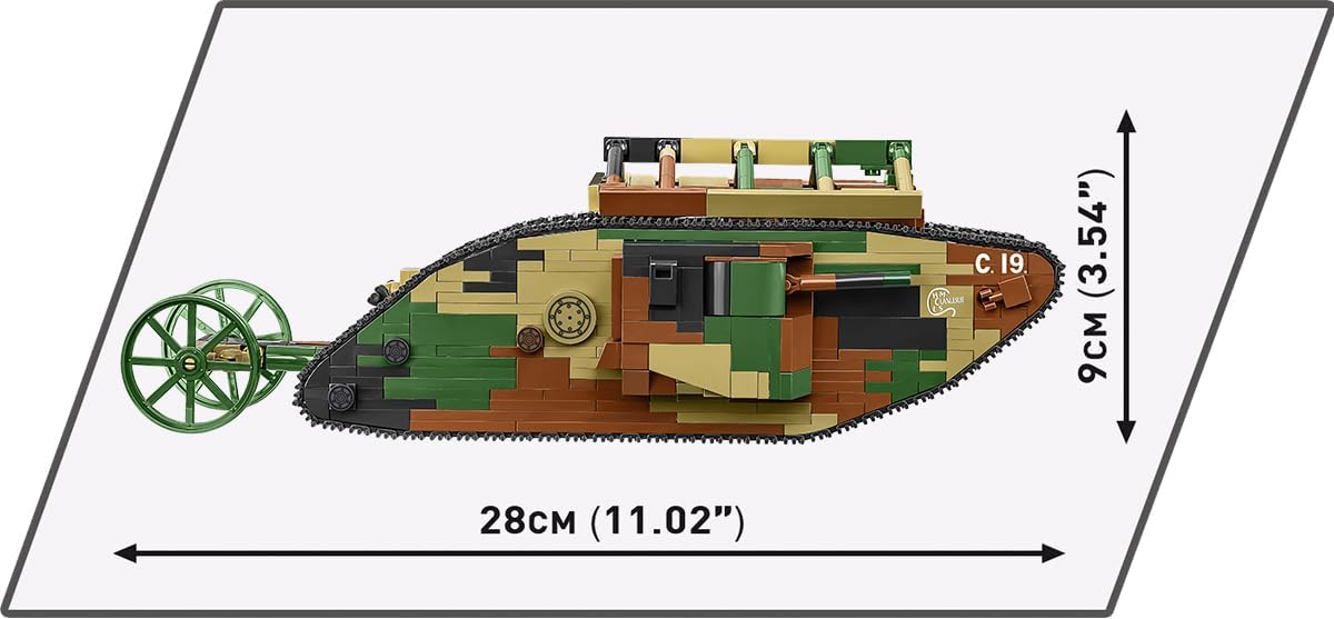 COBI Historical Collection Great War THE TANK MUSEUM MARK I (Male) No. C.19.