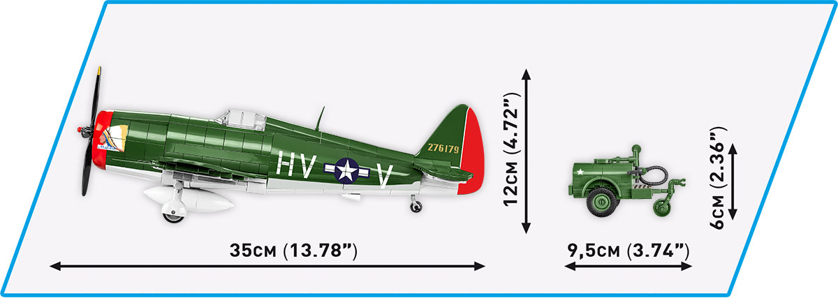 COBI Historical Collection WWII P-47 Thunderbolt™ & Tank Trailer EXECUTIVE EDITION