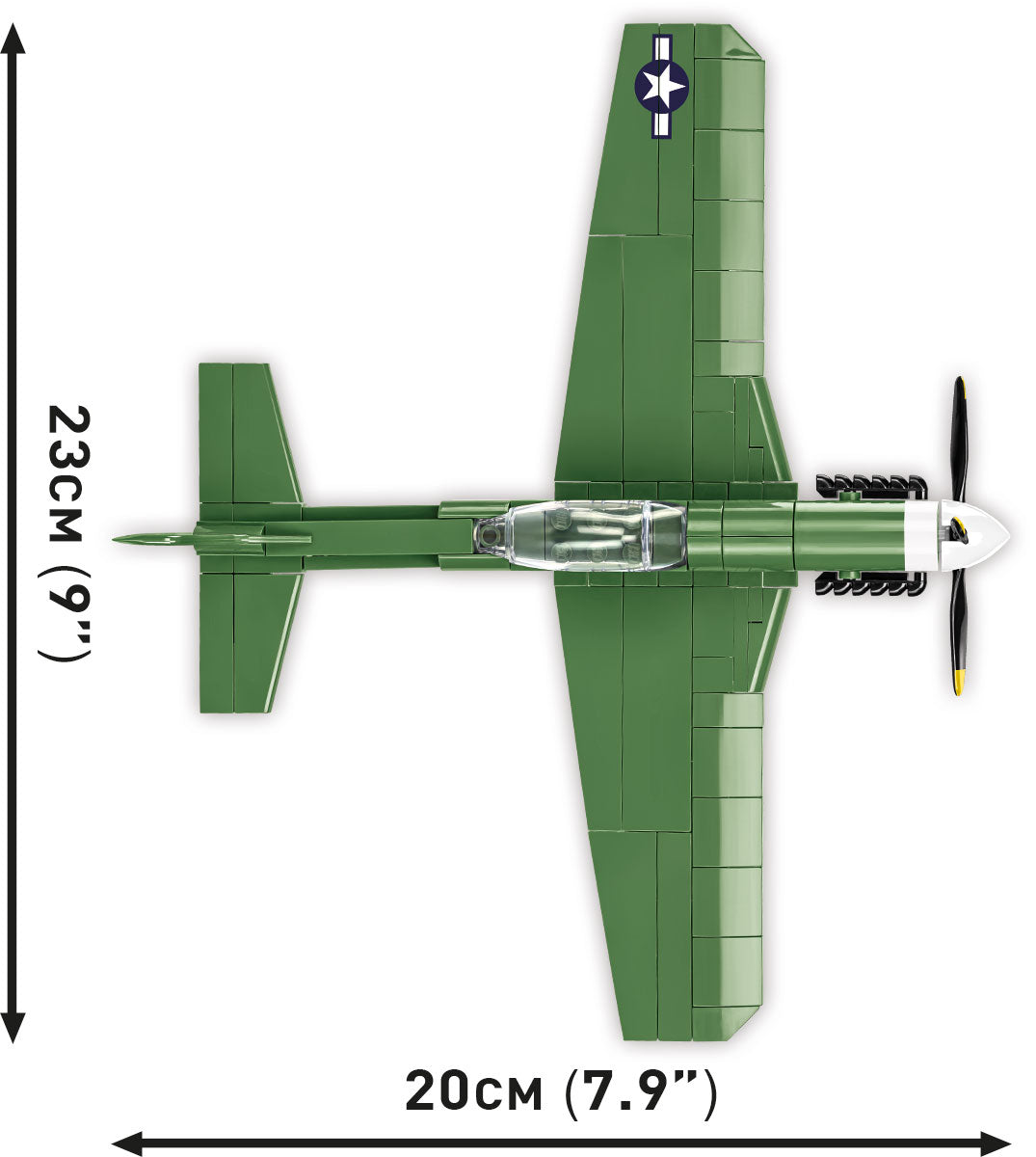 COBI Historical Collection NORTH AMERICAN P-51D Mustang Aircraft