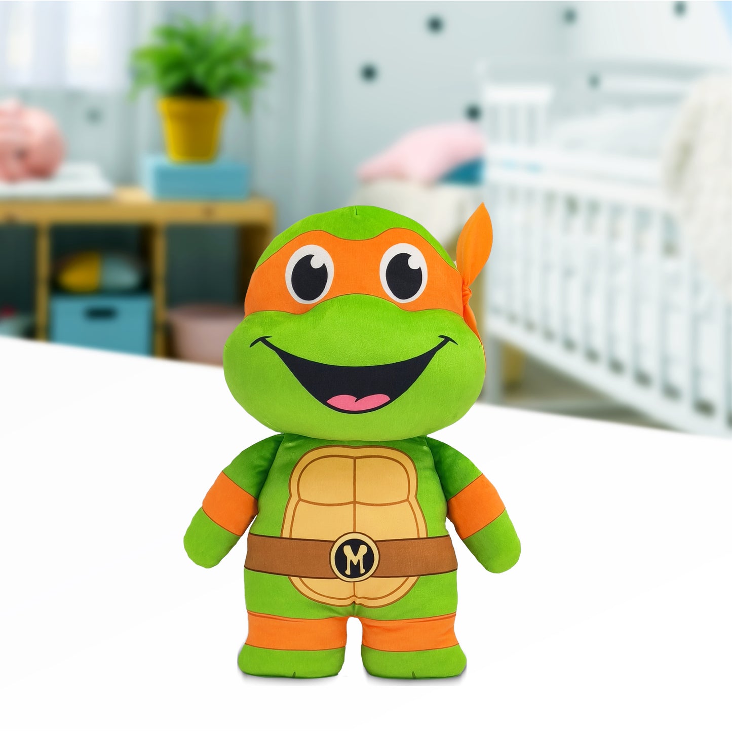 Legend Toys Teenage Mutant Ninja Turtles 20" Plush Michelangelo, Orange