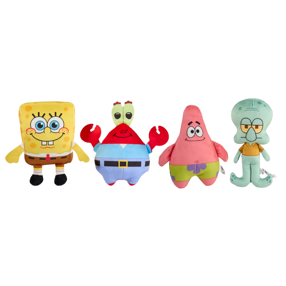 Legend Toys SpongeBob SquarePants 8" Basic Plush 4-Pack
