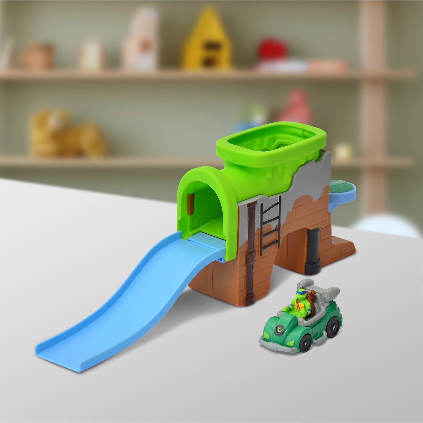 Legend Toys Teenage Mutant Ninja Turtles TMNT Mini Vehicle Playset – Ninja Turtles Race Track & Car Adventure - Officially Licensed
