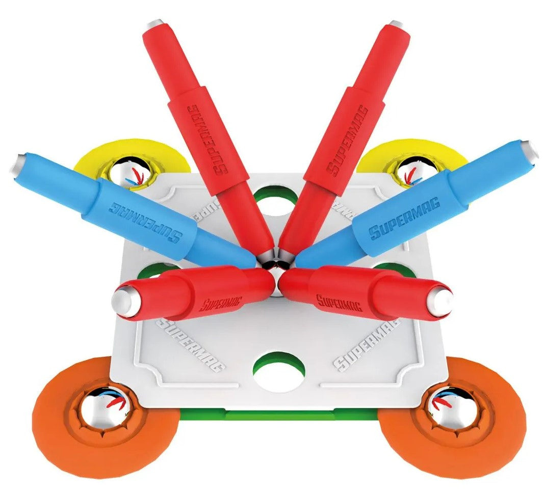 Tinamiri SUPERMAG - House 30 | Educational construction fun | 30 piece set | Europe-made | STEM | Toy Magnetic Building Sets | Magnet Toys | Supermag 0662