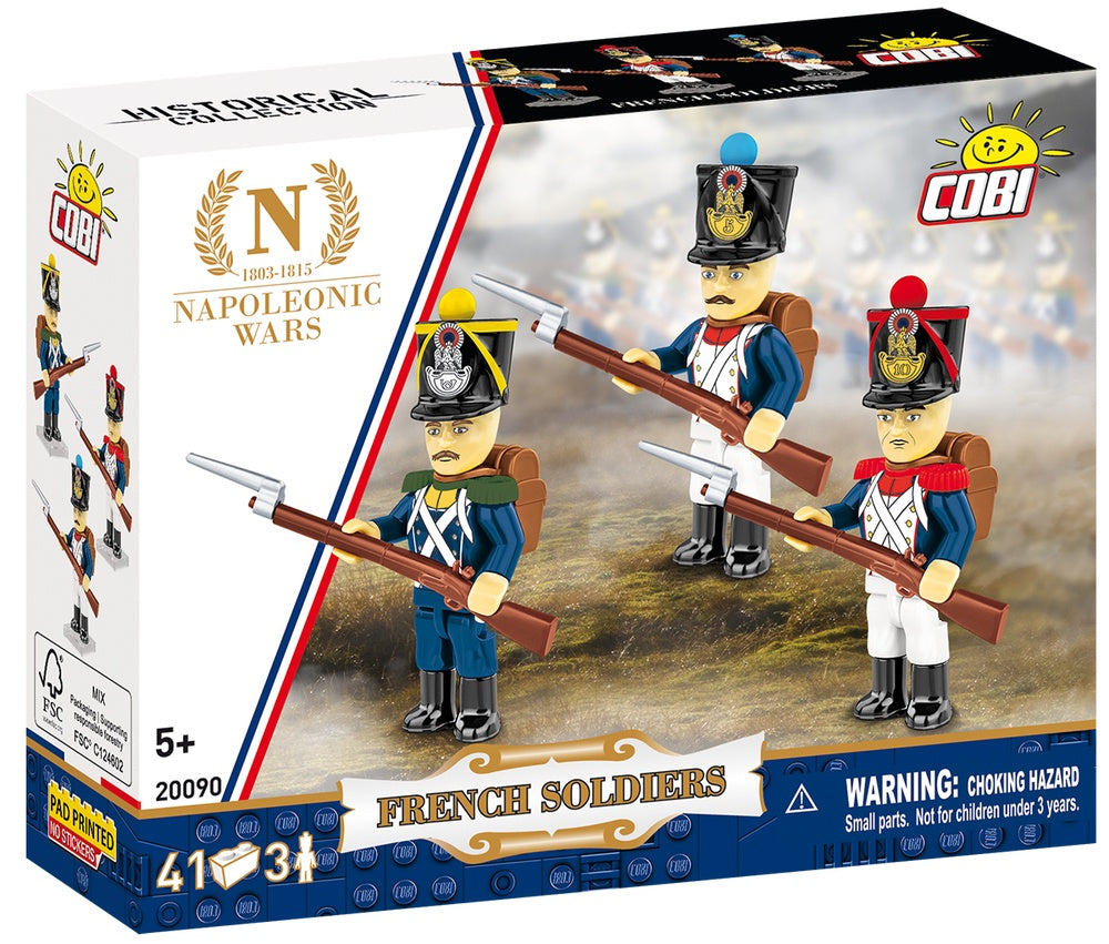 COBI Napoleonic Wars French Soldiers Building Set, 41 Pieces