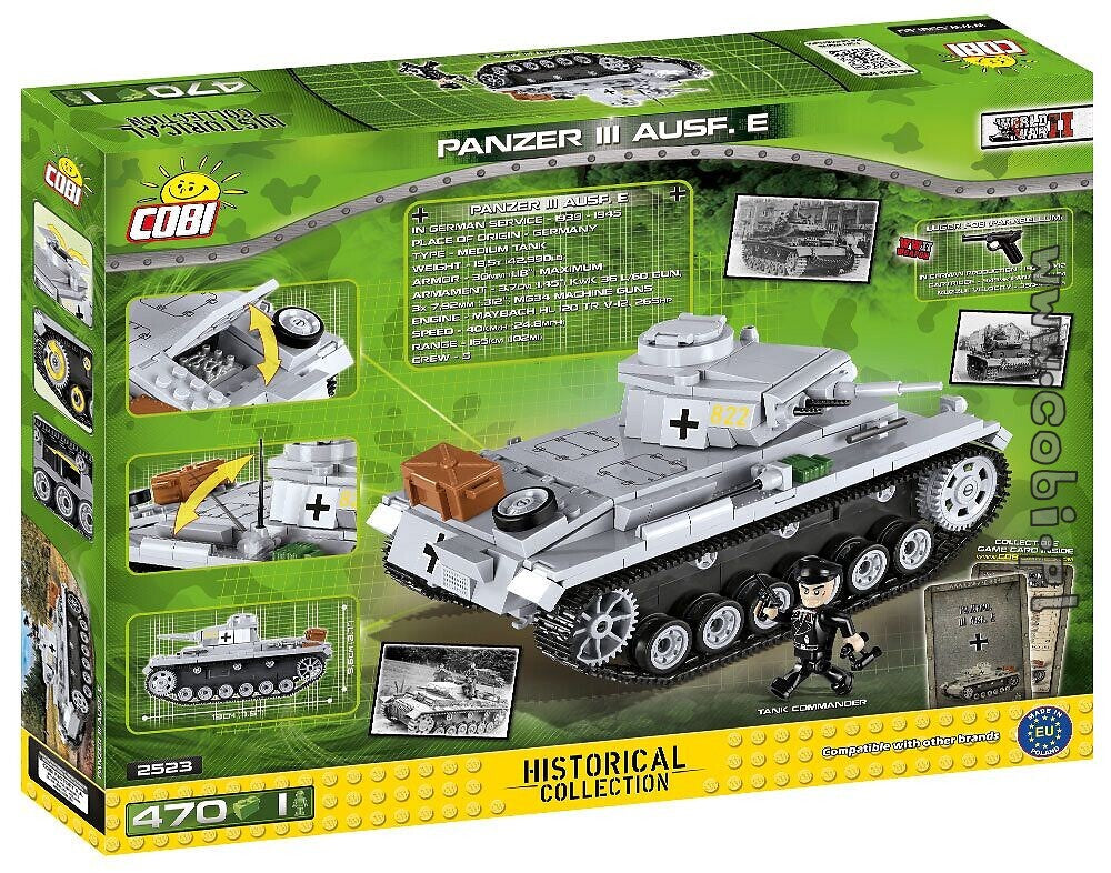 COBI Historical Collection Panzer III Ausf. E Tank