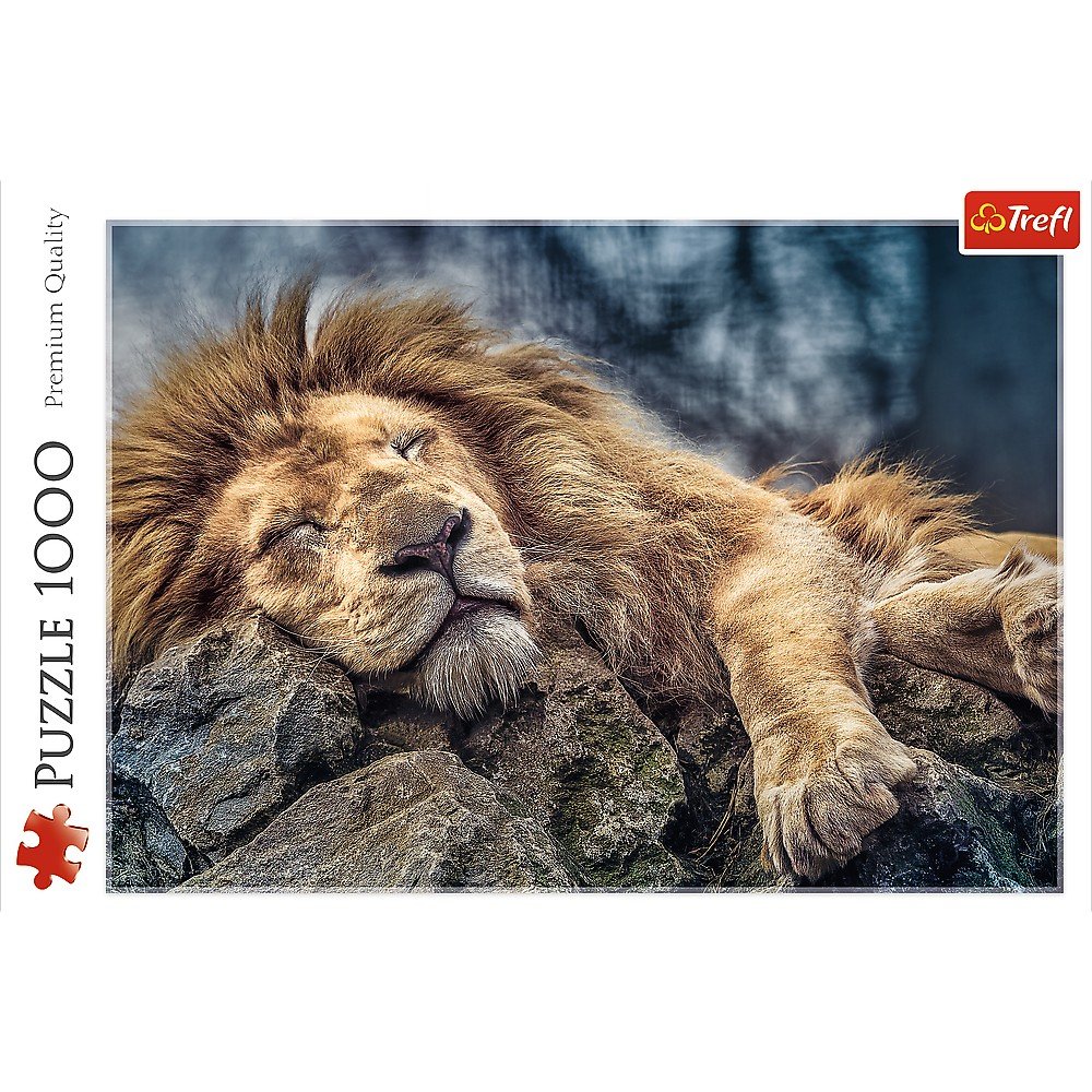 Trefl 1000 Piece Jigsaw Puzzle, Sleeping Lion