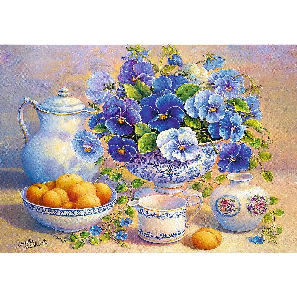Trefl 1000 Piece Jigsaw Puzzle, The Blue Bouquet