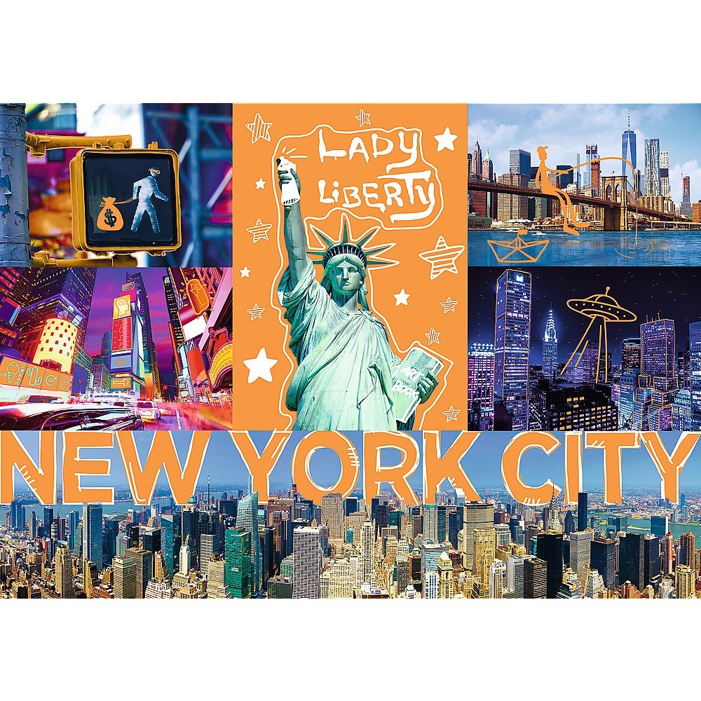 Trefl 1000 Piece Jigsaw Puzzle, Neon City