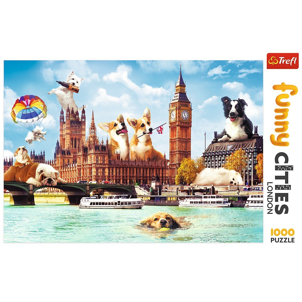 Trefl 1000 Piece Jigsaw Puzzle Dogs in London