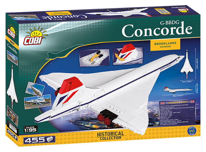 COBI Historical Collection Brooklands Museum G-BBDG Concorde Turbojet Plane