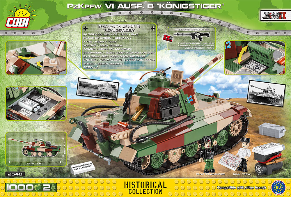 COBI Historical Collection WWII Panzer VI Ausf. B Tiger II "Königstiger"
