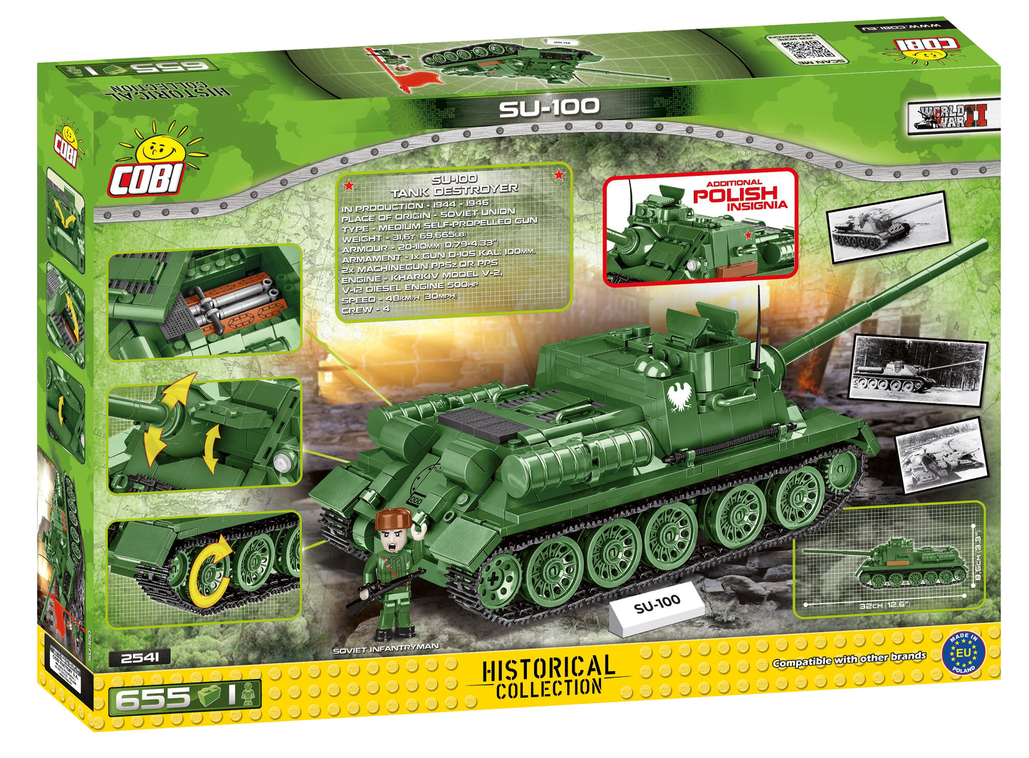COBI Historical Collection SU-100 SPG Vehicle