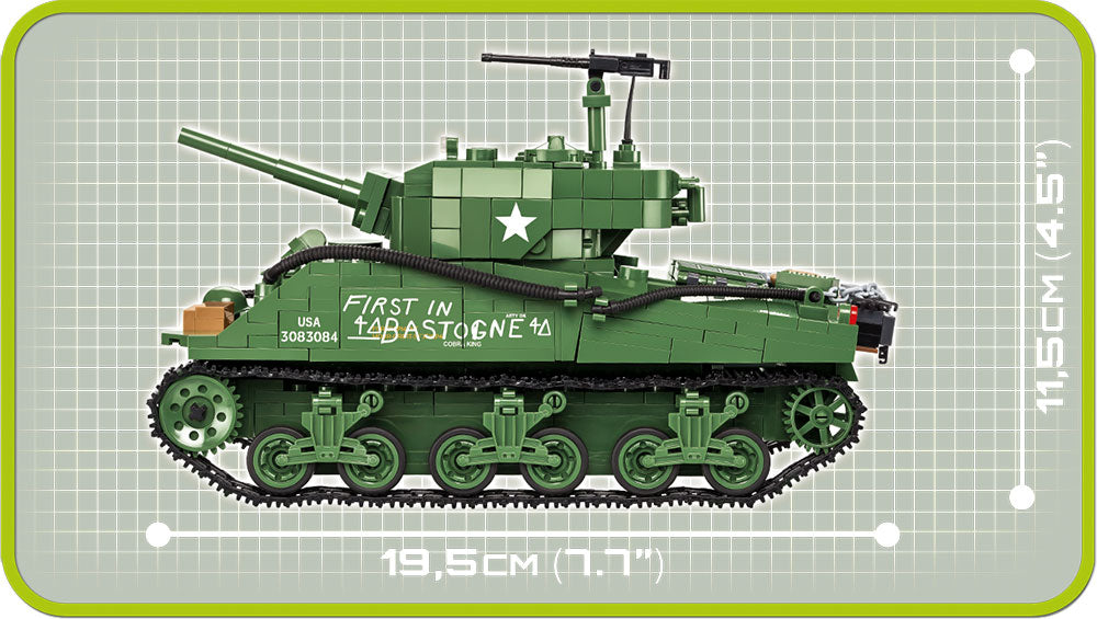 COBI Historical Collection Sherman M4A3E2 "Jumbo" Tank