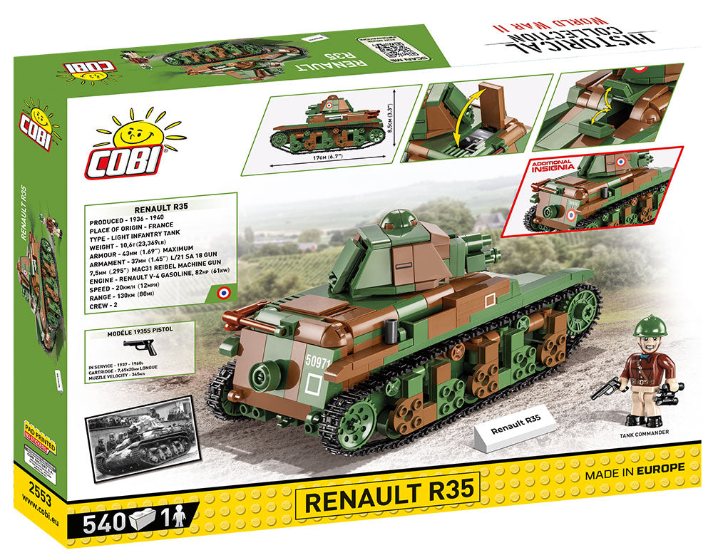 COBI Historical Collection World War II Renault R-35 Tank