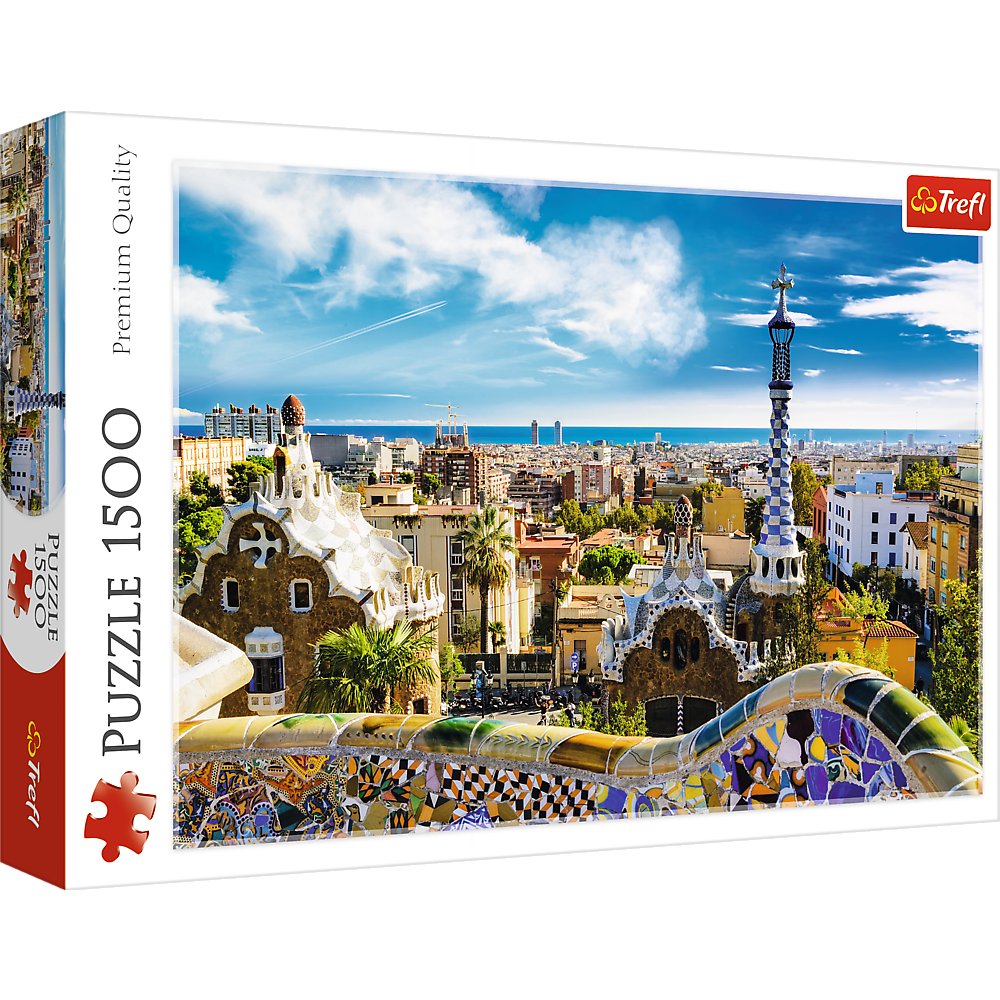 Trefl 1500 Piece Jigsaw Puzzle Park Gell, Barcelona, Spain