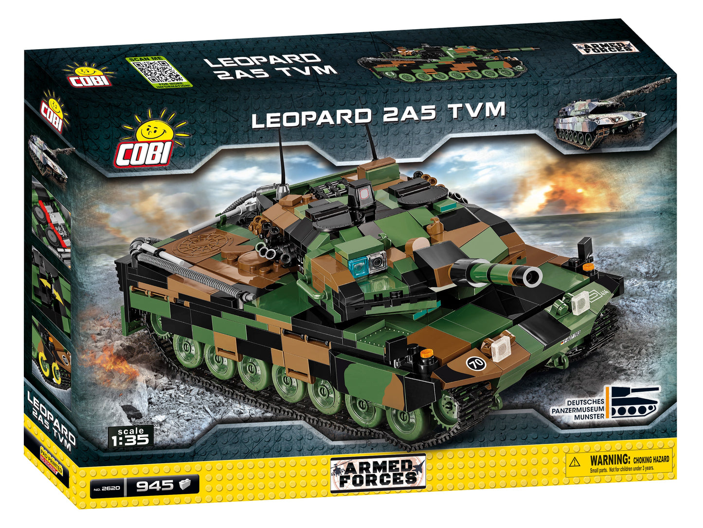COBI Armed Forces Leopard 2A5 TVM German prototype tank