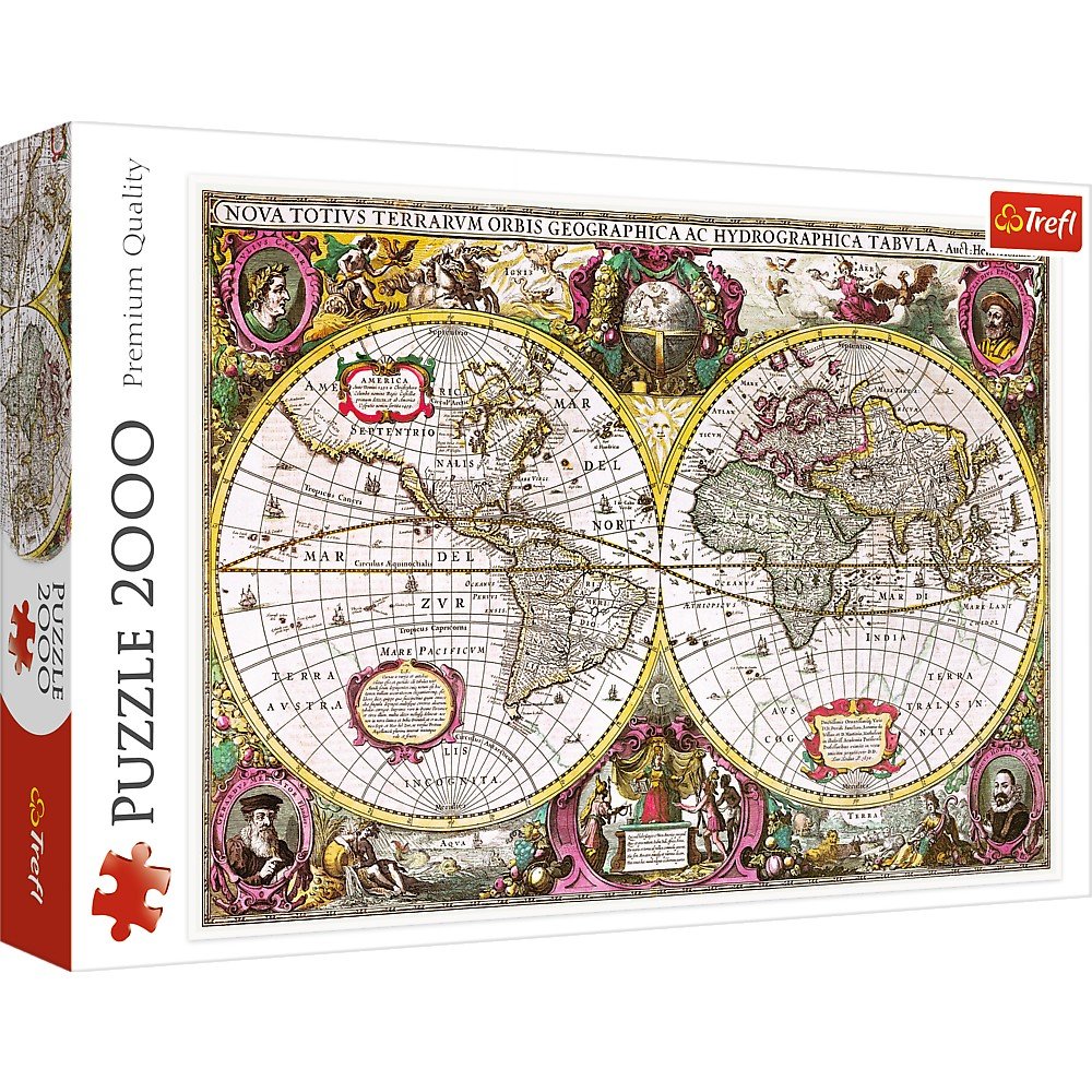 Political World Map, Adult Puzzles, Jigsaw Puzzles, Products