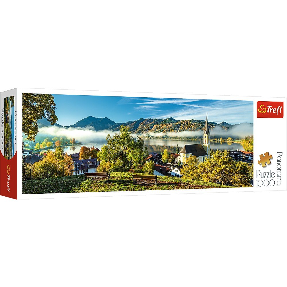 Trefl 1000 Piece Panorama Jigsaw Puzzle, By the Schliersee Lake